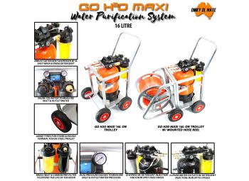 GO H2O MAXI 16 Litre Portable De-ionisation System on Trolley