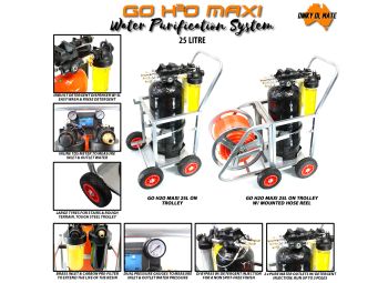 GO H2O MAXI 25 Litre Portable De-ionisation System on Trolley