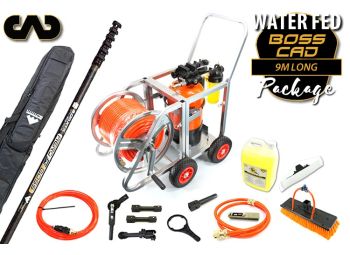 Complete Water Fed Package Aero Boss CAD 9m Long (high modulus carbon pole 9.0m–24.0m Schwarzenegger)