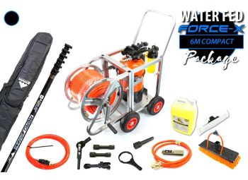 Complete Water Fed Package Force-X 6m Compact (100% carbon pole 6.0m–15.0m DeVito)