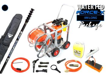 Complete Water Fed Package Force-X 9m (High Mod/100% carbon fibre 9.0m–18.0m Schwarzenegger)
