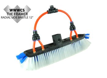 Aero 'The Framer' 12" DuPont Nylon Radial Side Bristle Brush w/ 4 x Pencil Jets