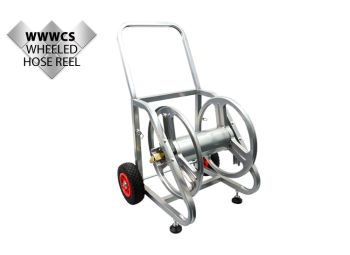 Wheeled Metal Hose Reel without hose