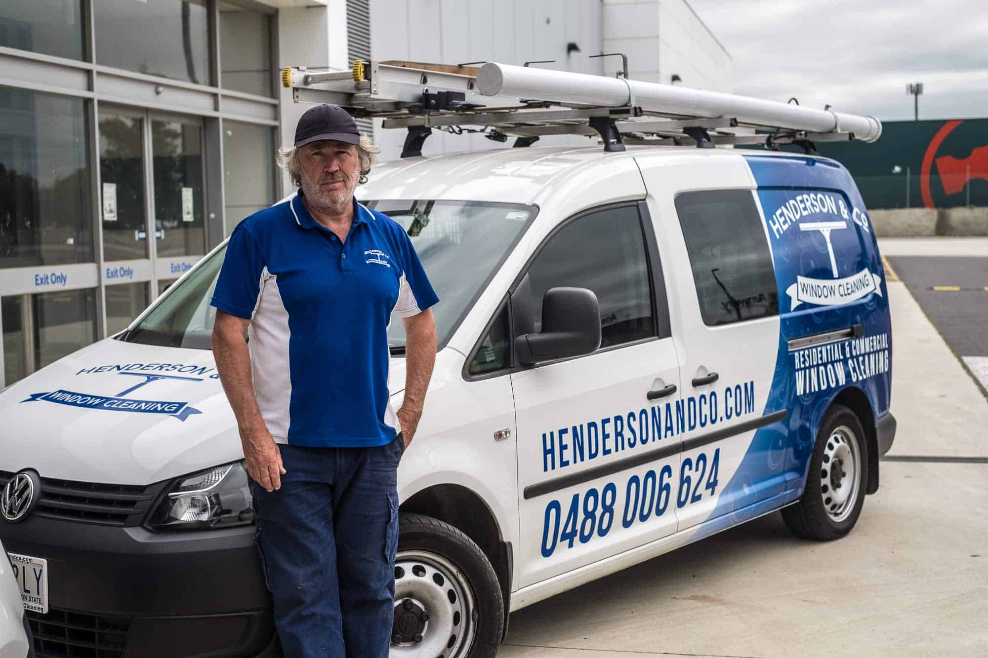 Len Henderson from Henderson & Co. Window Cleaning