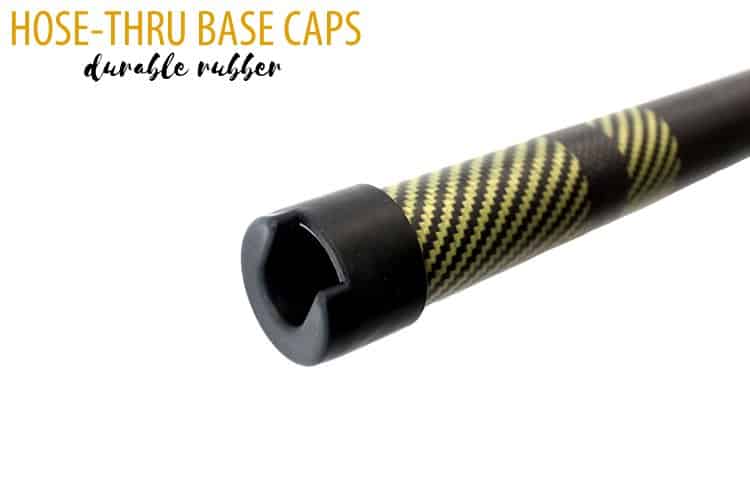 Hose-thru Base Caps