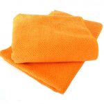 Soft Waffle Microfibre Orange Cloth